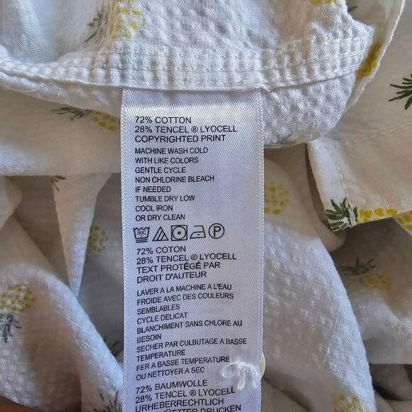 Tommy bahama mens XXL white all over pineapple print shirt - Picture 7 of 7